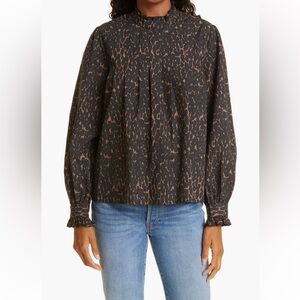 Rails Ariana Print Mock Neck Popover Top XXL